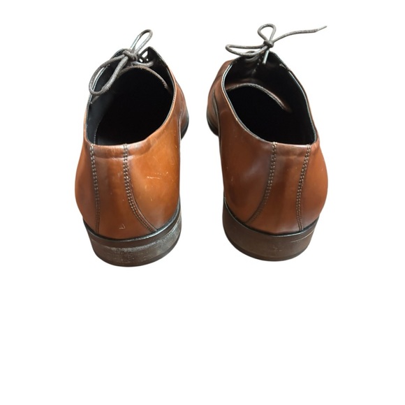 Calzoleria Toscana Mens Italian Cap Toe Oxfords Mahogany Size 46 US 13 - Picture 6 of 15